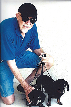 Joe Ardourel and Dachshunds